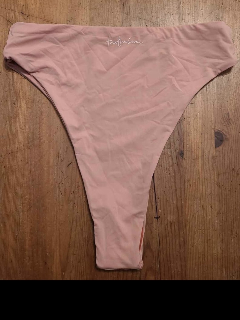 437 Aubrey Bikini Bottoms Pink High-Cut Swim